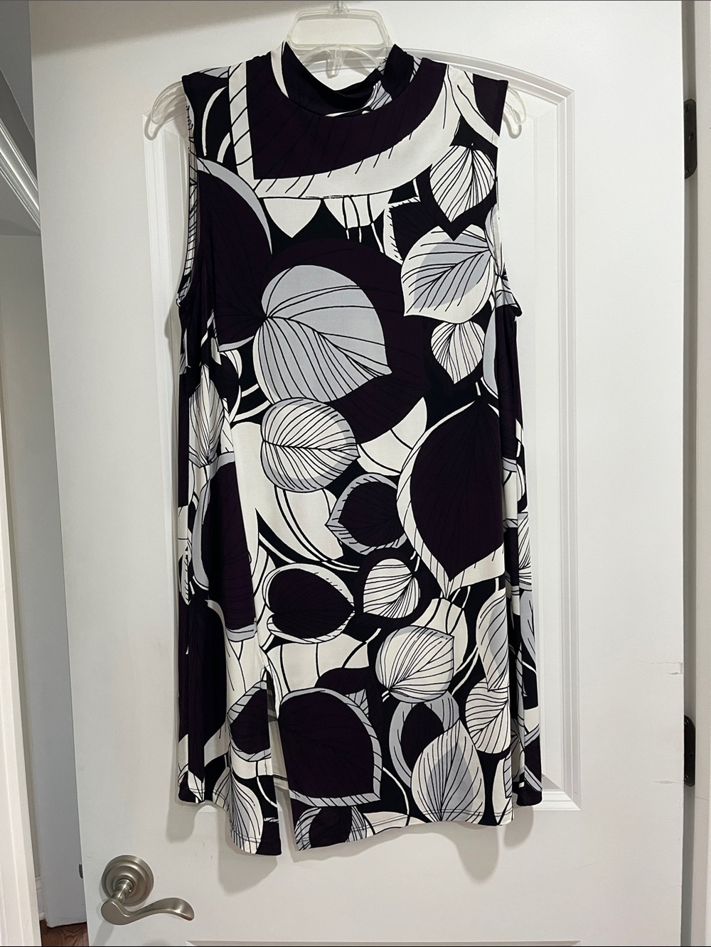 Alfani Purple & White Graphic Print Dress